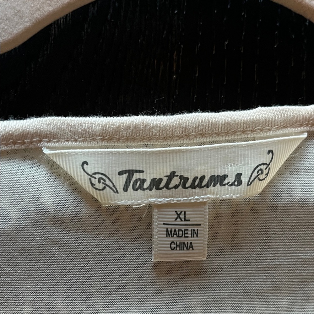 Tantrums Women’s Beige Y2K cottagecore bohemian Floral Lace Top Size XL. - Picture 12 of 16